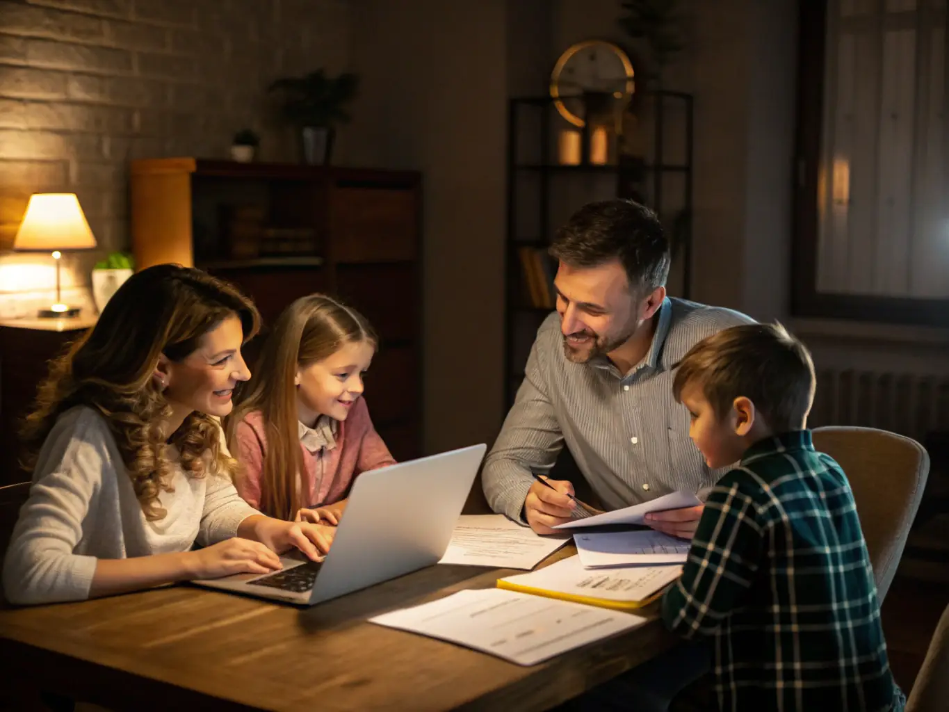 A professional financial advisor discussing wealth plans with a South African family in a modern office setting, symbolizing wealth management.
